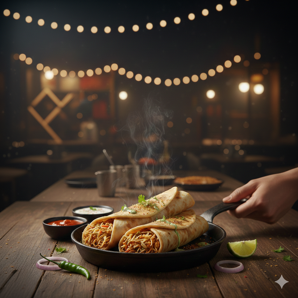 Crispy Veg Kathi Roll